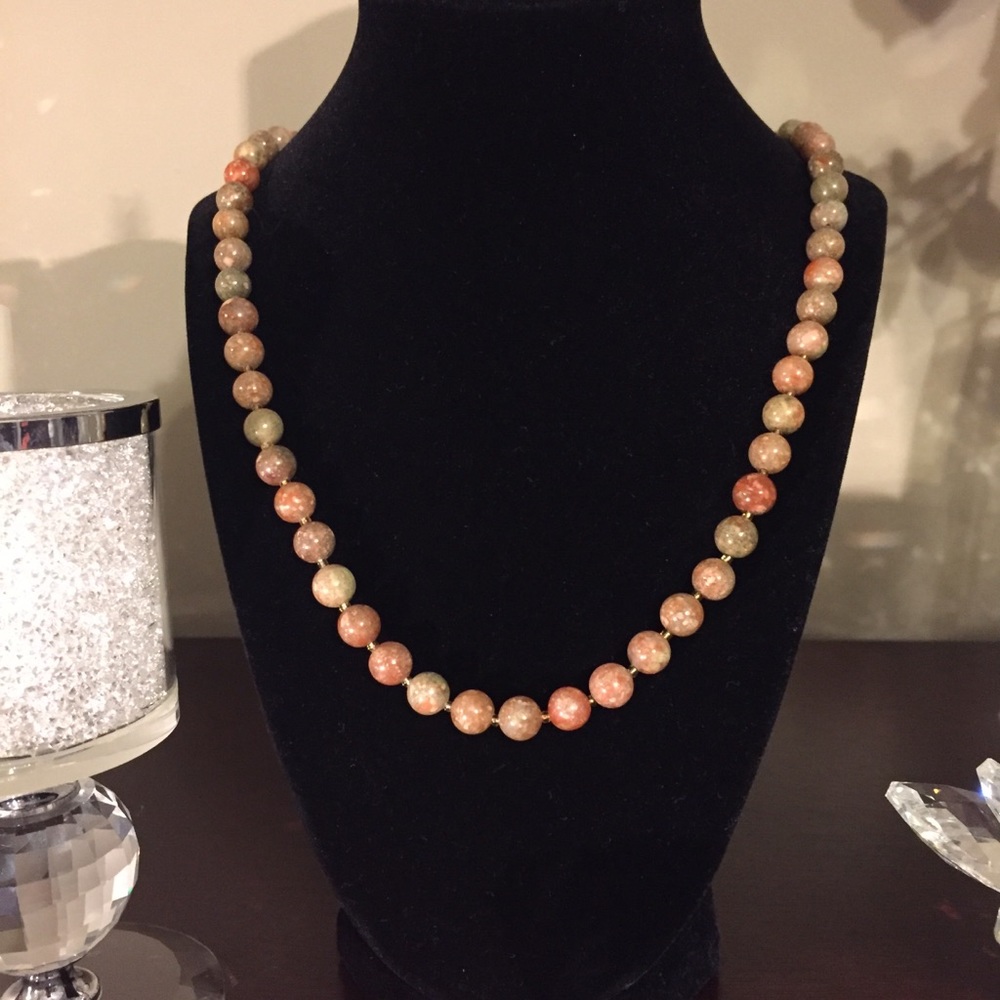🛍Unakite Beaded Necklace